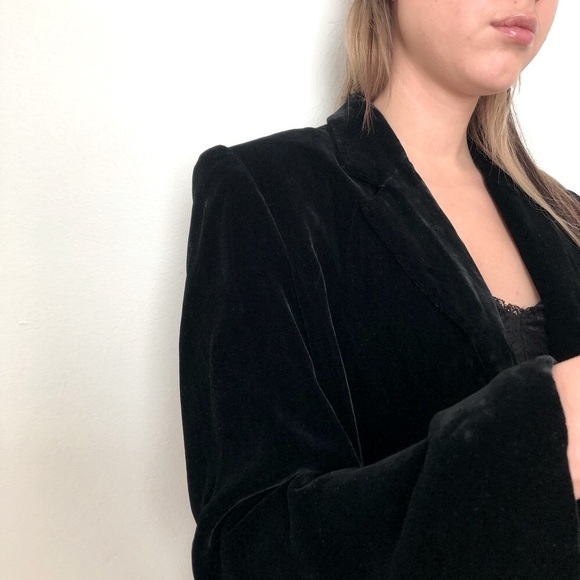 Vintage Silk Velvet Blazer, Alfred Dunhill - Picture 4 of 9